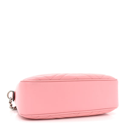 Gucci Calfskin Matelasse Small GG Marmont Chain Shoulder Bag Wild Rose 4 of 15