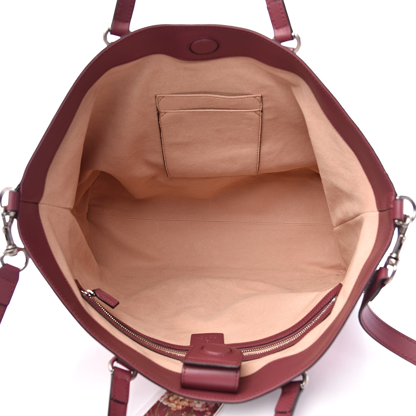 Soft GG Supreme Monogram Blooms Medium Crossbody Tote Beige Multicolor Dry Rose