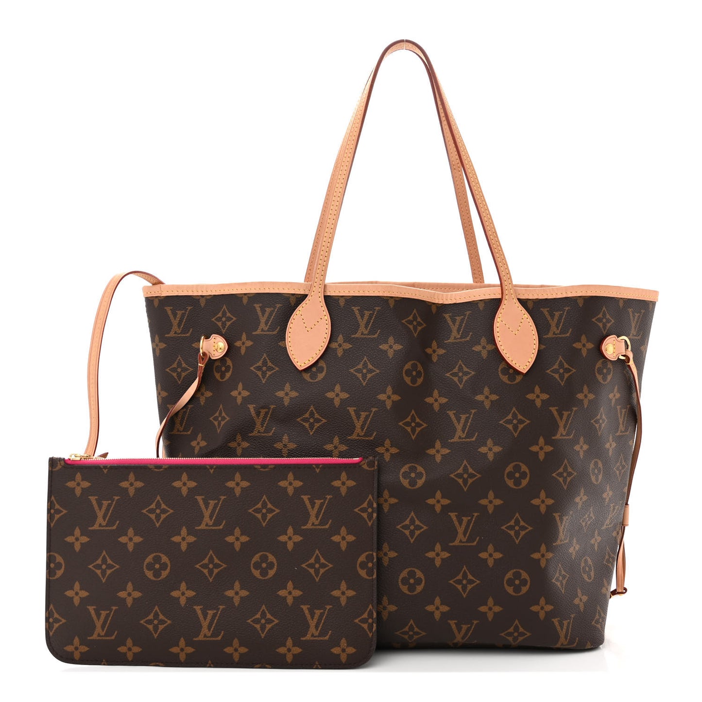 LOUIS VUITTON Monogram Neo Neverfull MM Pivoine