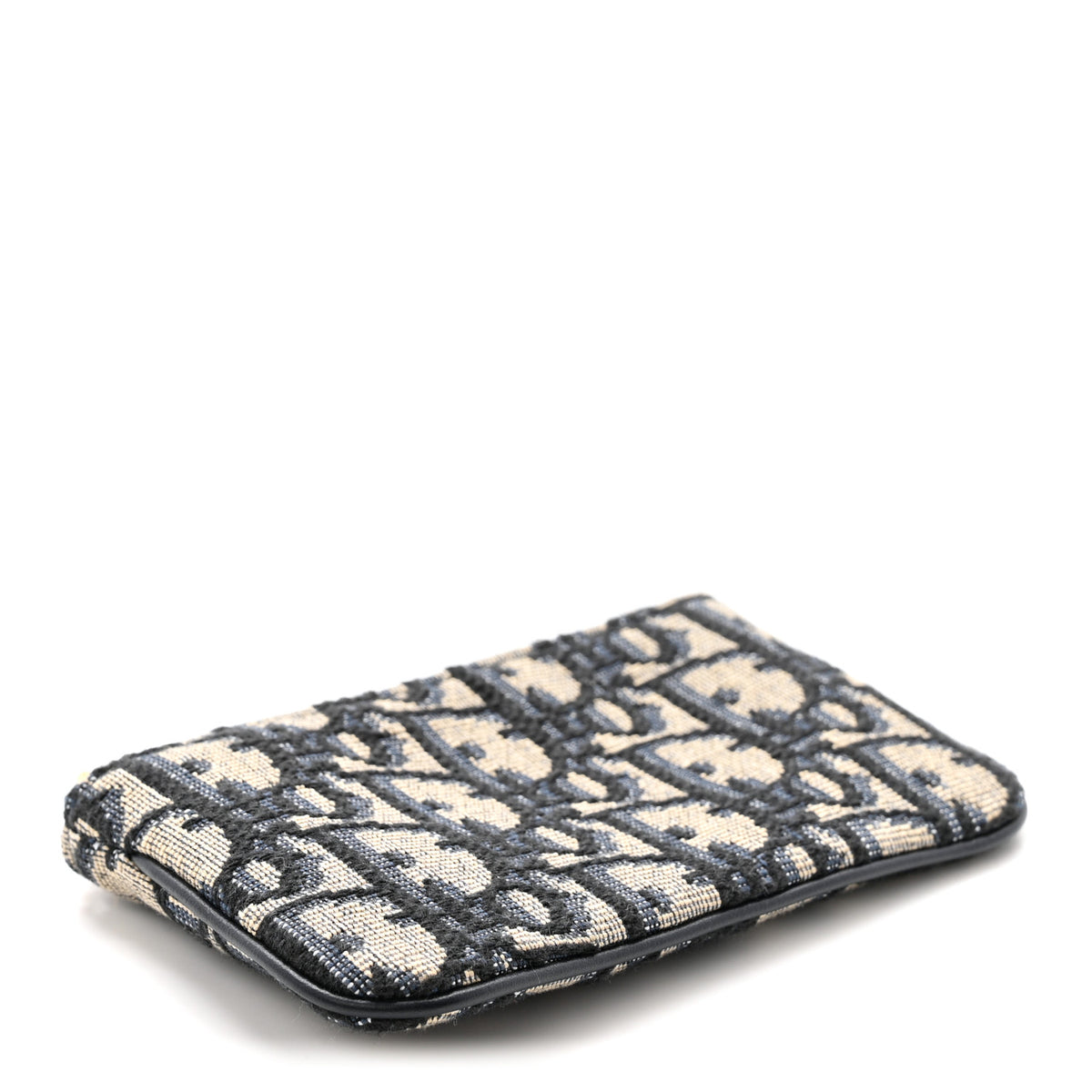 Oblique DiorTravel Myrte Zipped Key Case Blue