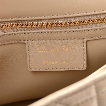 Christian Dior Calfskin Macrocannage Medium Caro Bag Sand 6 of 14