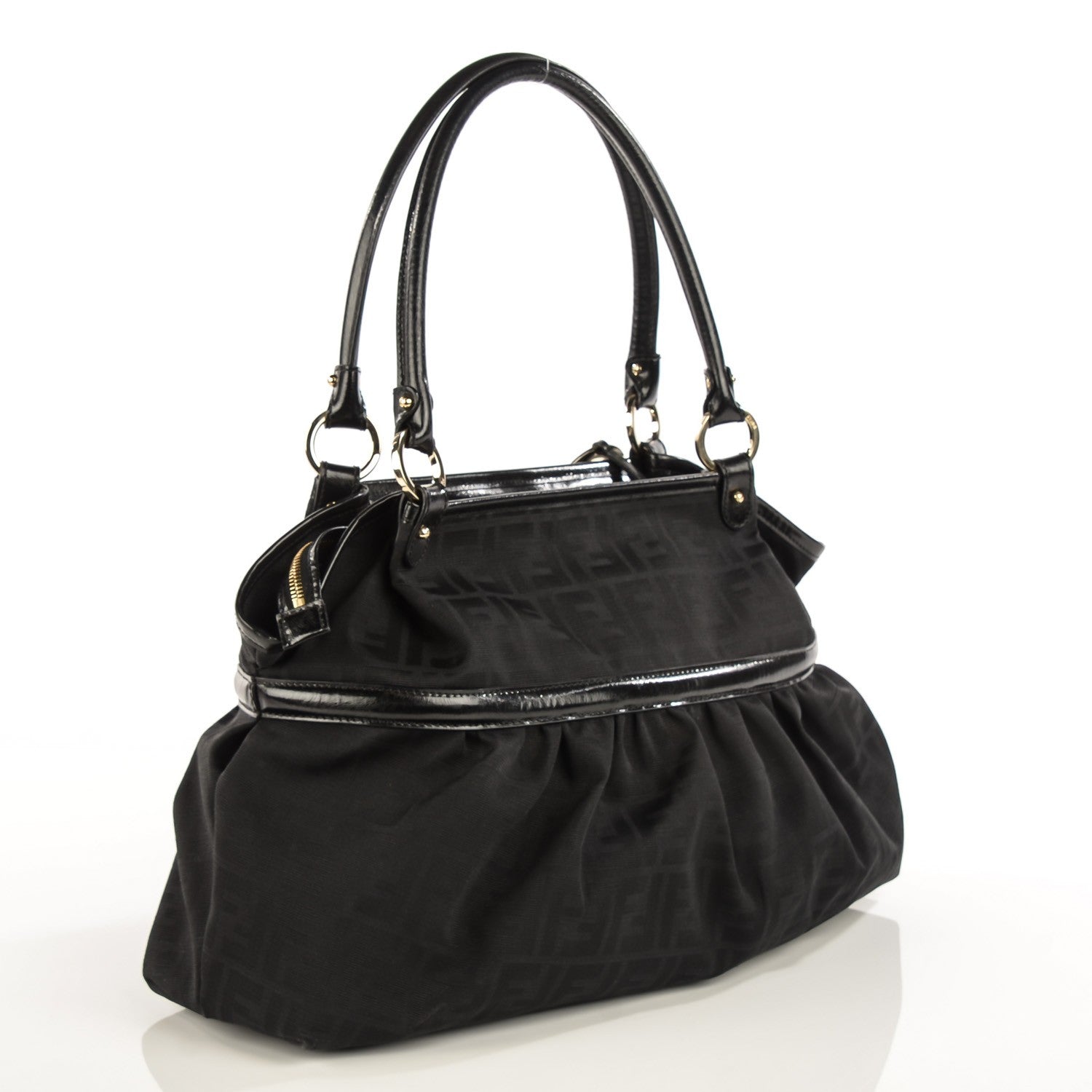 Fendi Zucca Large Chef Shopper Tote Black 3 of 9