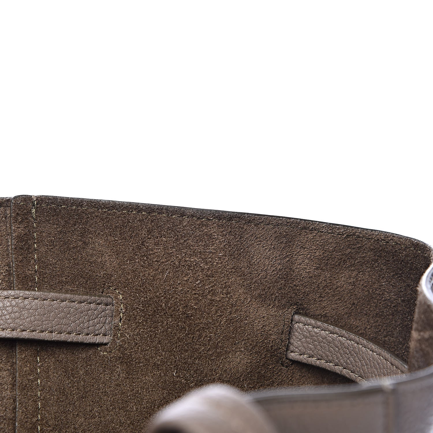 Celine Soft Grained Calfskin Small Belt Cabas Phantom Taupe 11 of 15