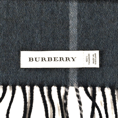 Burberry Cashmere Giant Check Scarf Grey 3 of 3