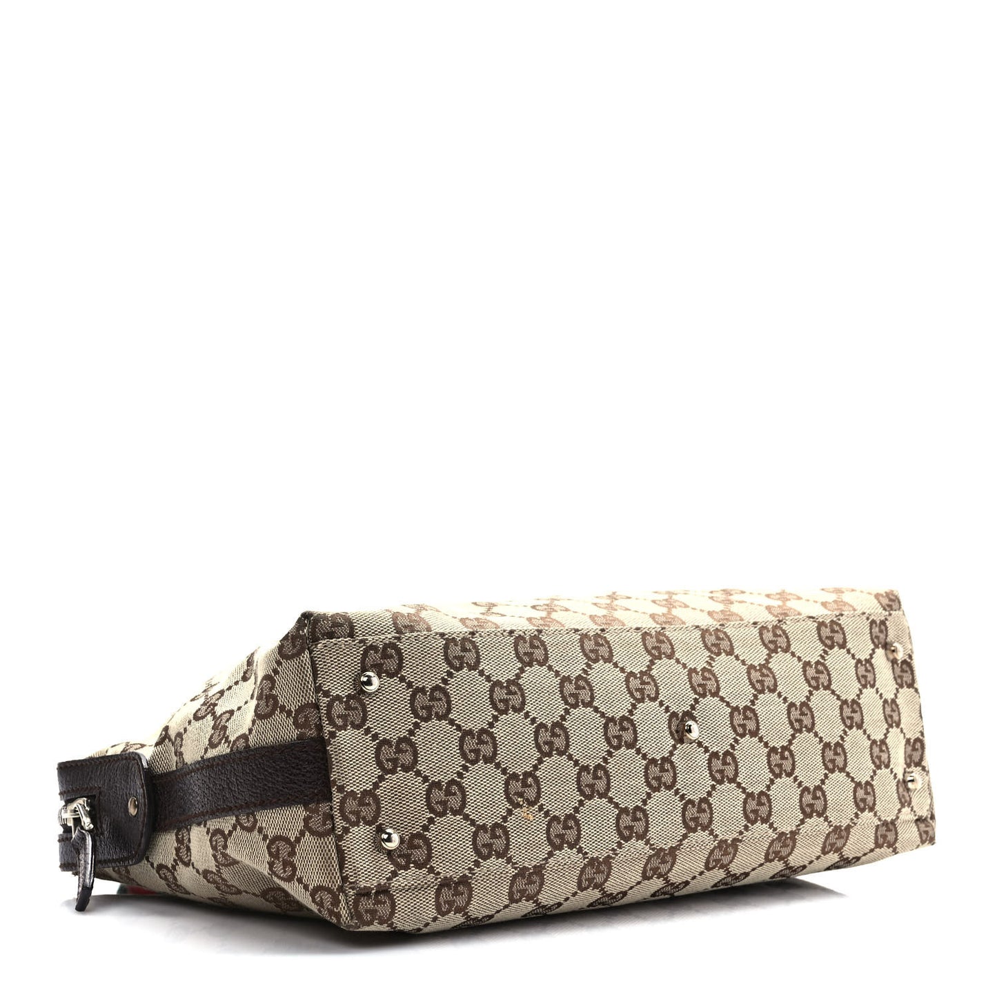 GG Monogram Web Pop Tote Brown