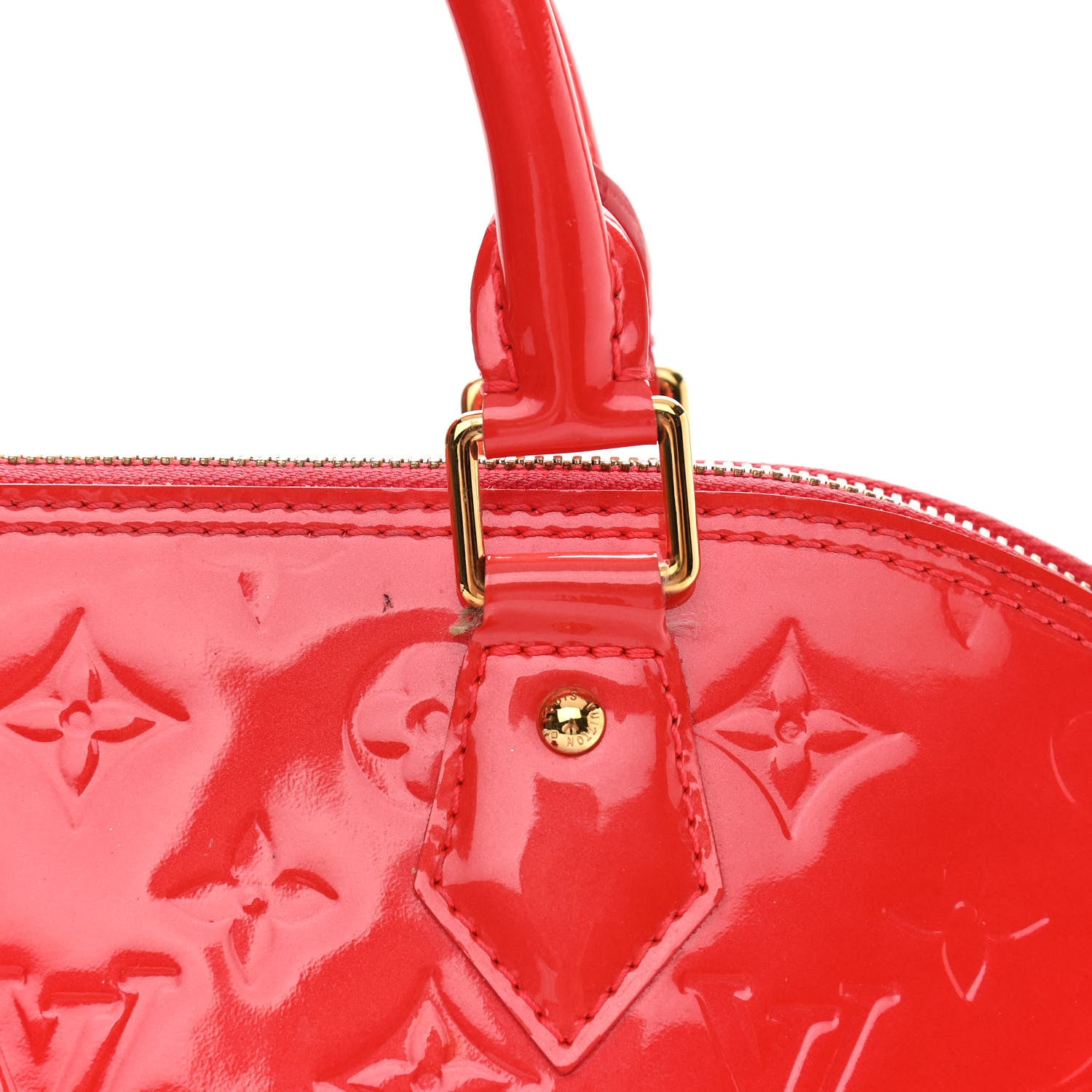 Louis Vuitton Vernis Alma PM Rouge Grenadine 10 of 15