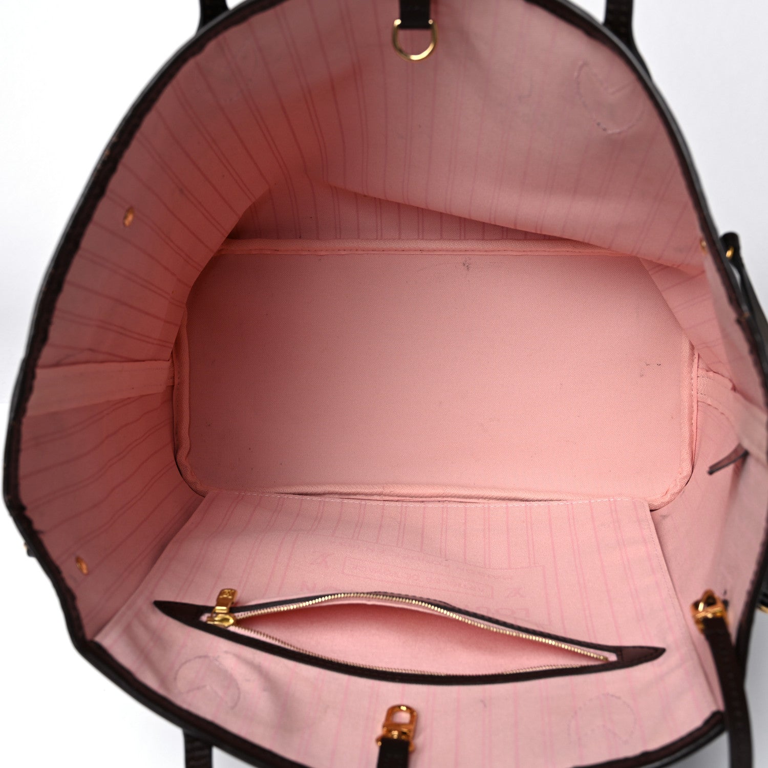 Louis Vuitton Damier Ebene Neo Neverfull MM Rose Ballerine 5 of 23