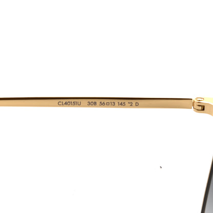 Celine Square Sunglasses Shiny Endura Gold Gradient Smoke 5 of 8