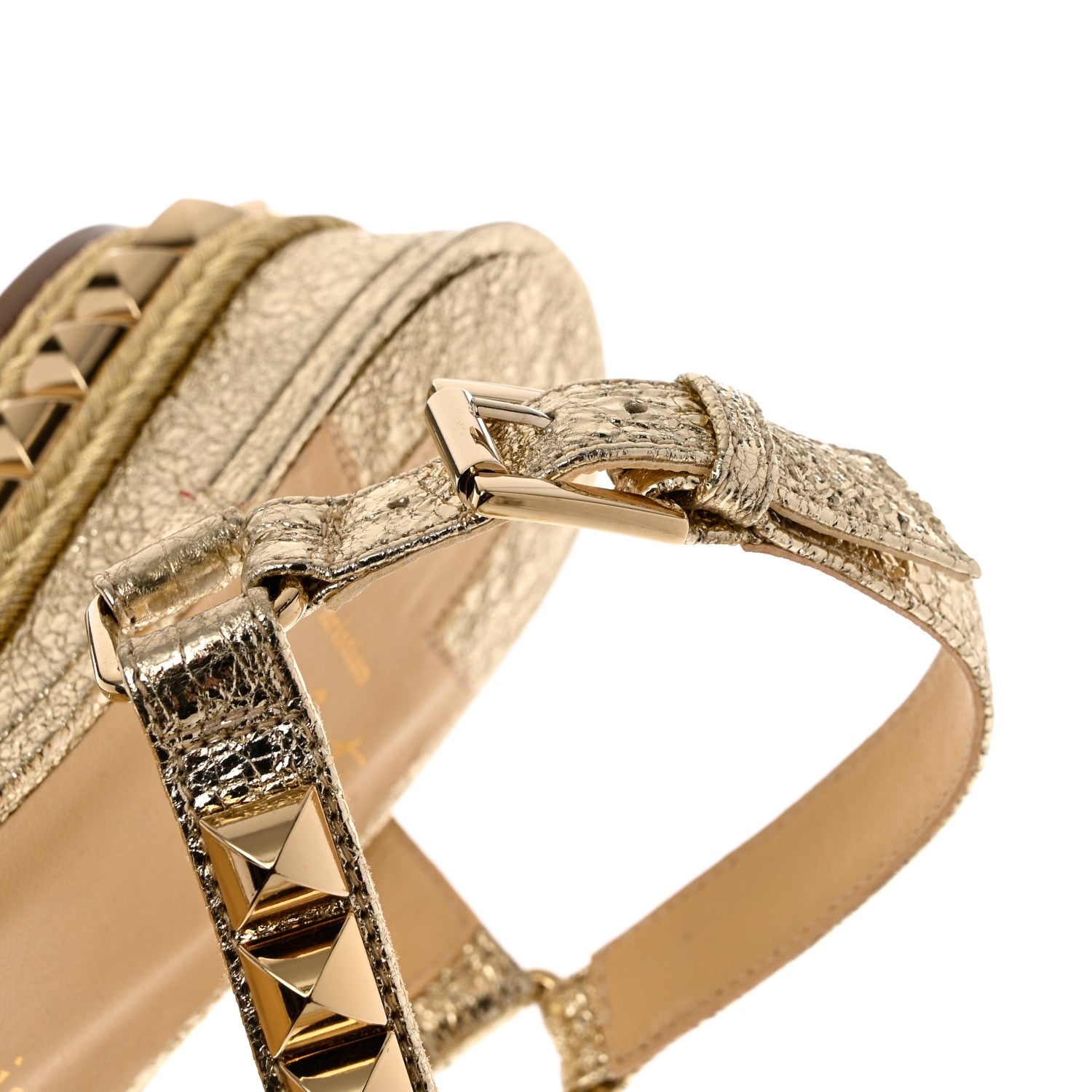 Christian Louboutin Specchio Vintage Cataclou 60 Platform Sandals 36 Platine Light Gold 9 of 12