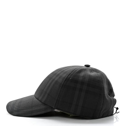 Burberry Cotton Check Baseball Hat L Charcoal 4 of 11