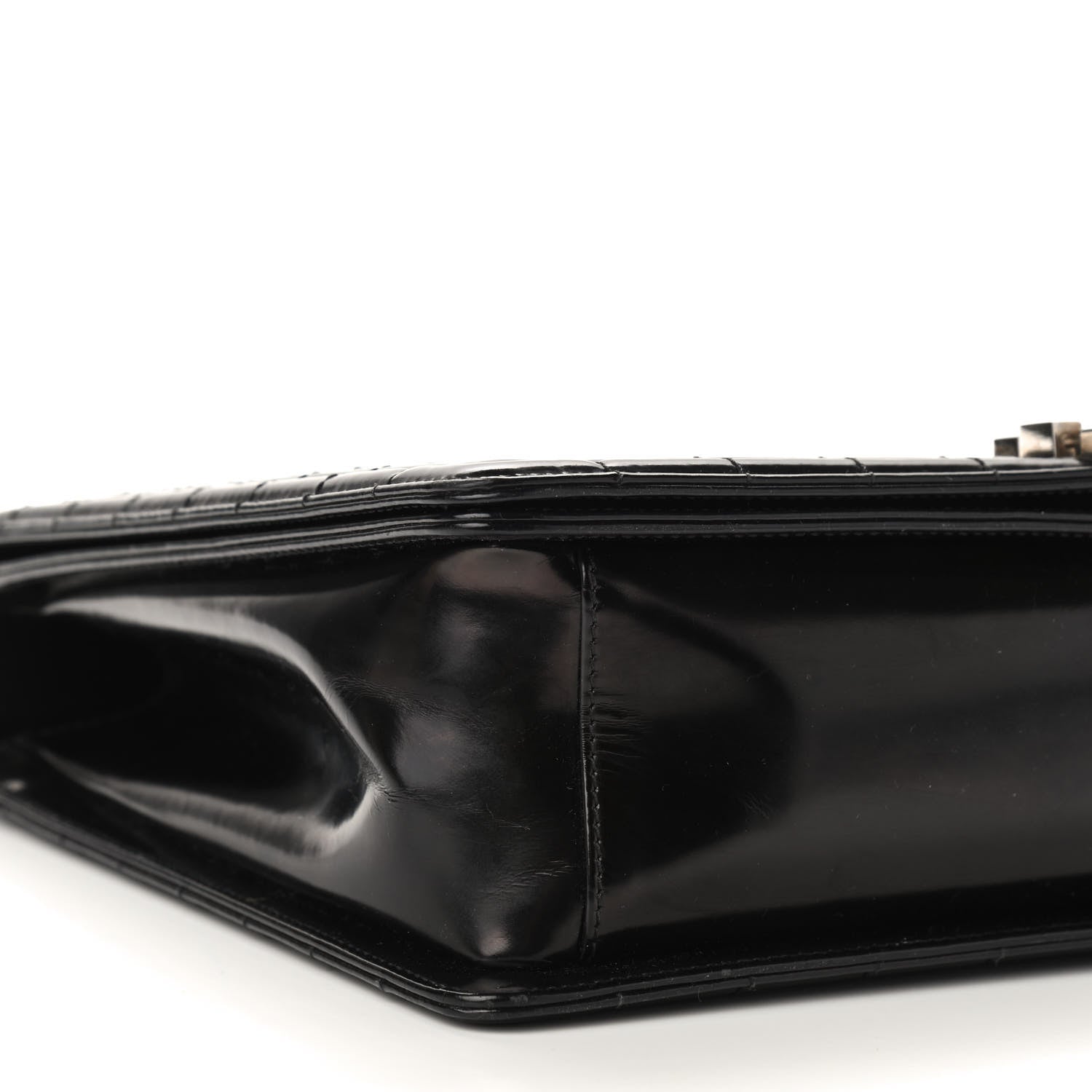Chanel Glazed Calfskin Large Boy Flap Black 9 of 13