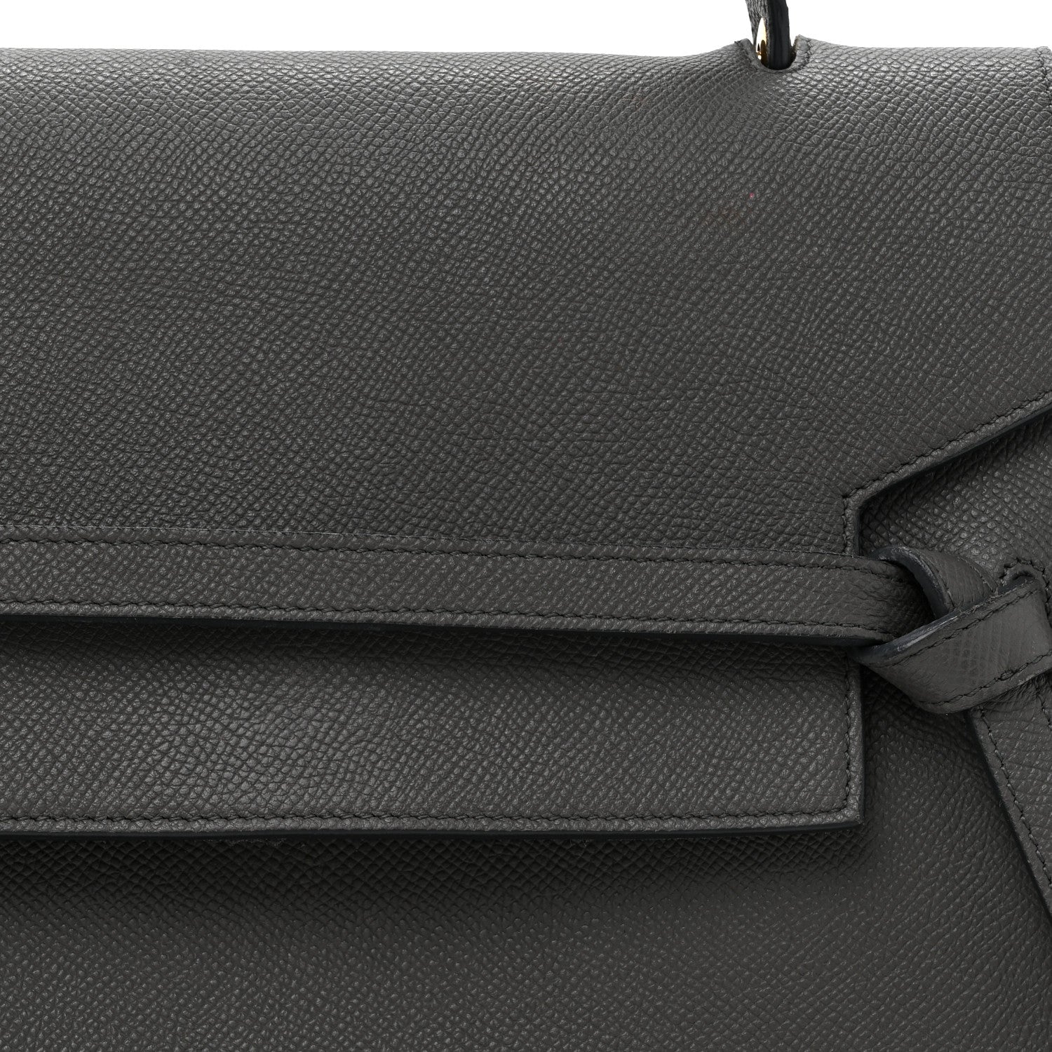 Celine Grained Calfskin Mini Belt Bag Grey 8 of 14
