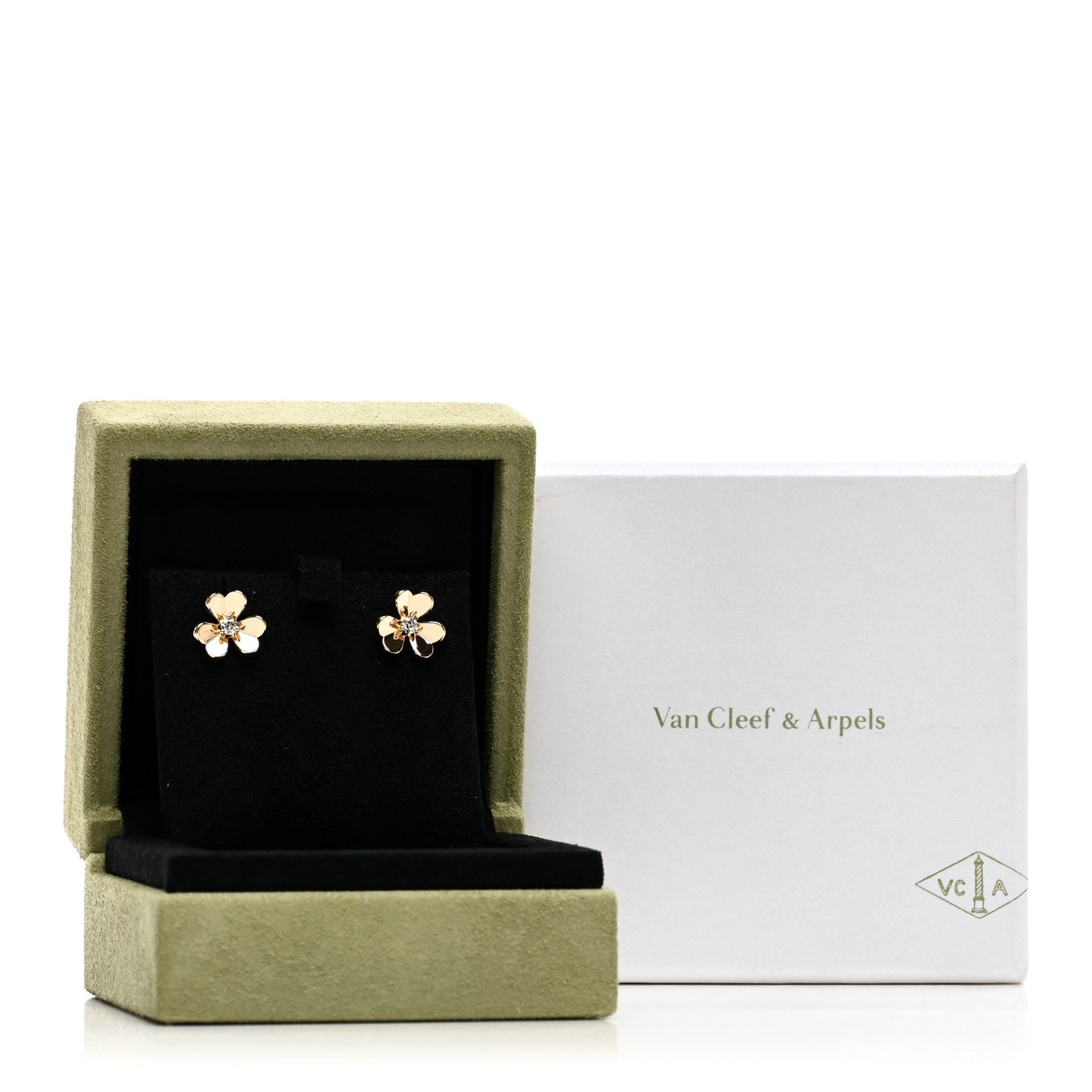 18K Yellow Gold Diamond Mini Frivole Earrings