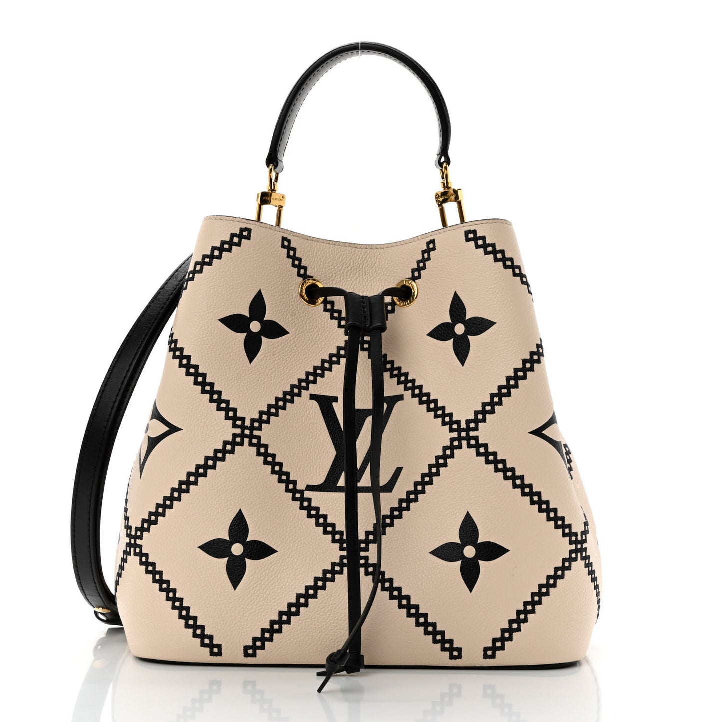 Empreinte Monogram Giant Broderies Neonoe MM Cream Black