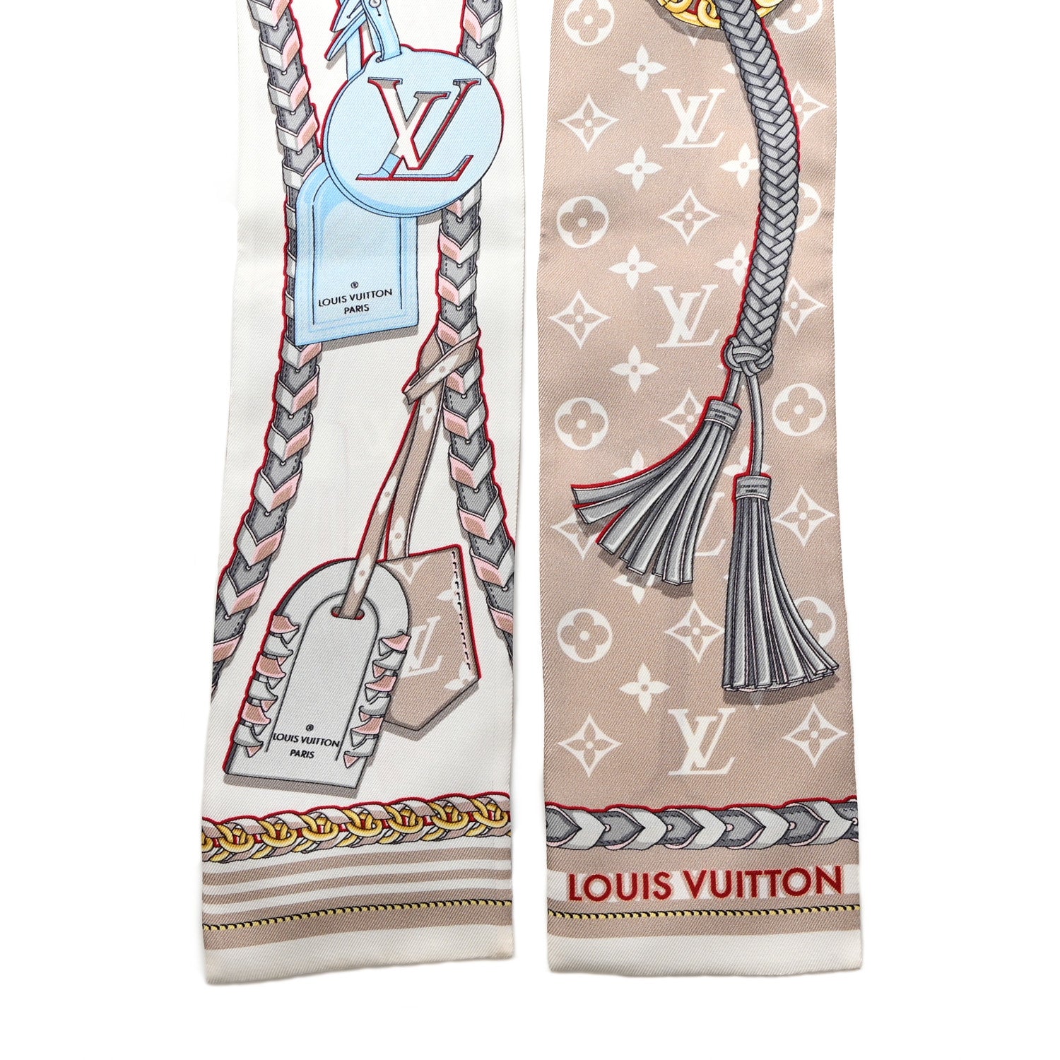 Louis Vuitton Silk Mix And Straps Bandeau Beige 2 of 7