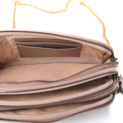 Gucci Calfskin Matelasse Mini GG Marmont Chain Crossbody Bag Porcelain Rose 5 of 11