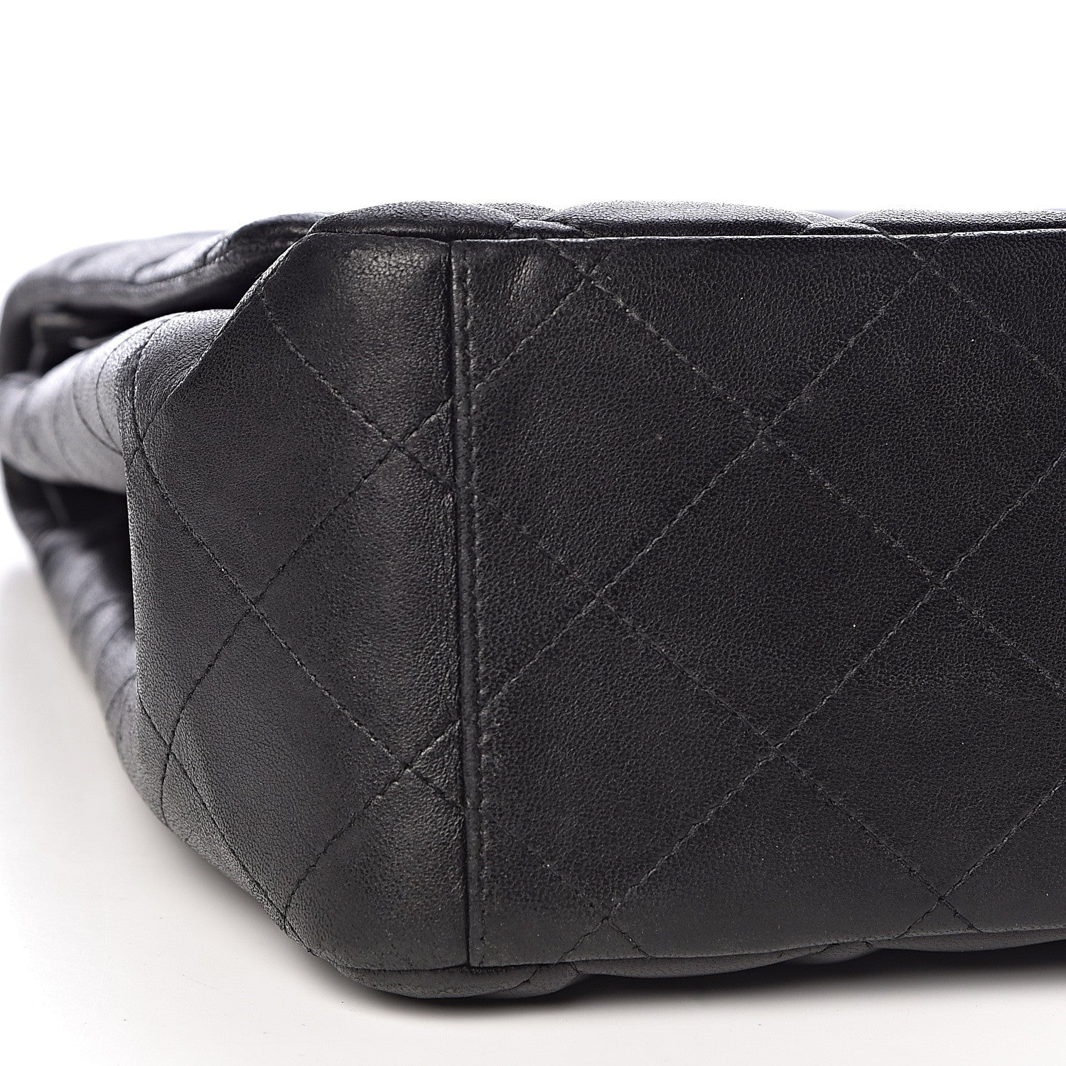 Chanel Lambskin Quilted Maxi Double Flap Black 8 of 10