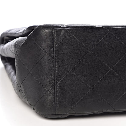 Chanel Lambskin Quilted Maxi Double Flap Black 8 of 10