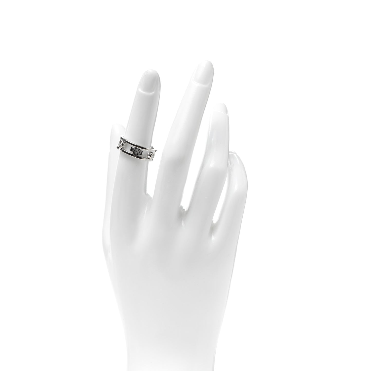 18K White Gold Diamond 1837 Ring 52 6