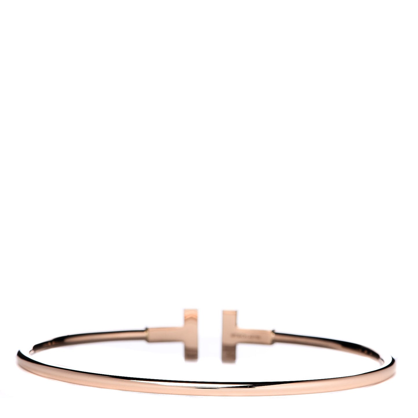 18K Rose Gold T Wire Bracelet