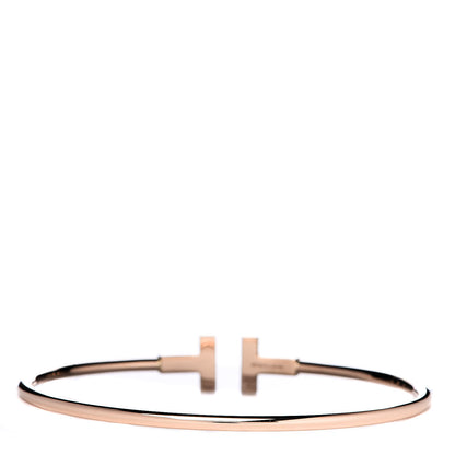 Tiffany 18K Rose Gold T Wire Bracelet 3 of 5
