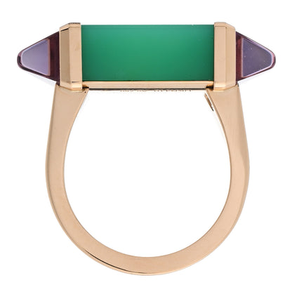 Cartier 18K Pink Gold Chrysoprase Amethyst Les Berlingots de Cartier Ring  51 5.75 3 of 6