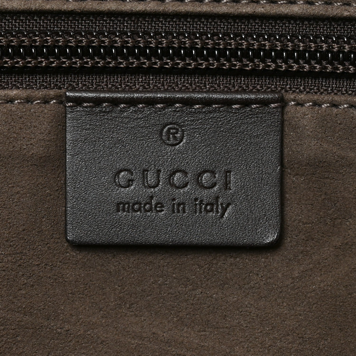 Gucci GG Supreme Monogram Medium Zippered Tote Dark Brown 5 of 9