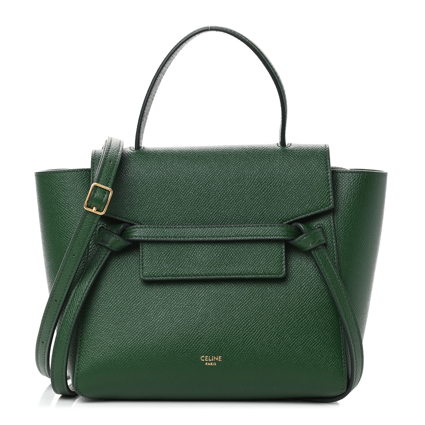 Grained Calfskin Micro Belt Bag Amazone