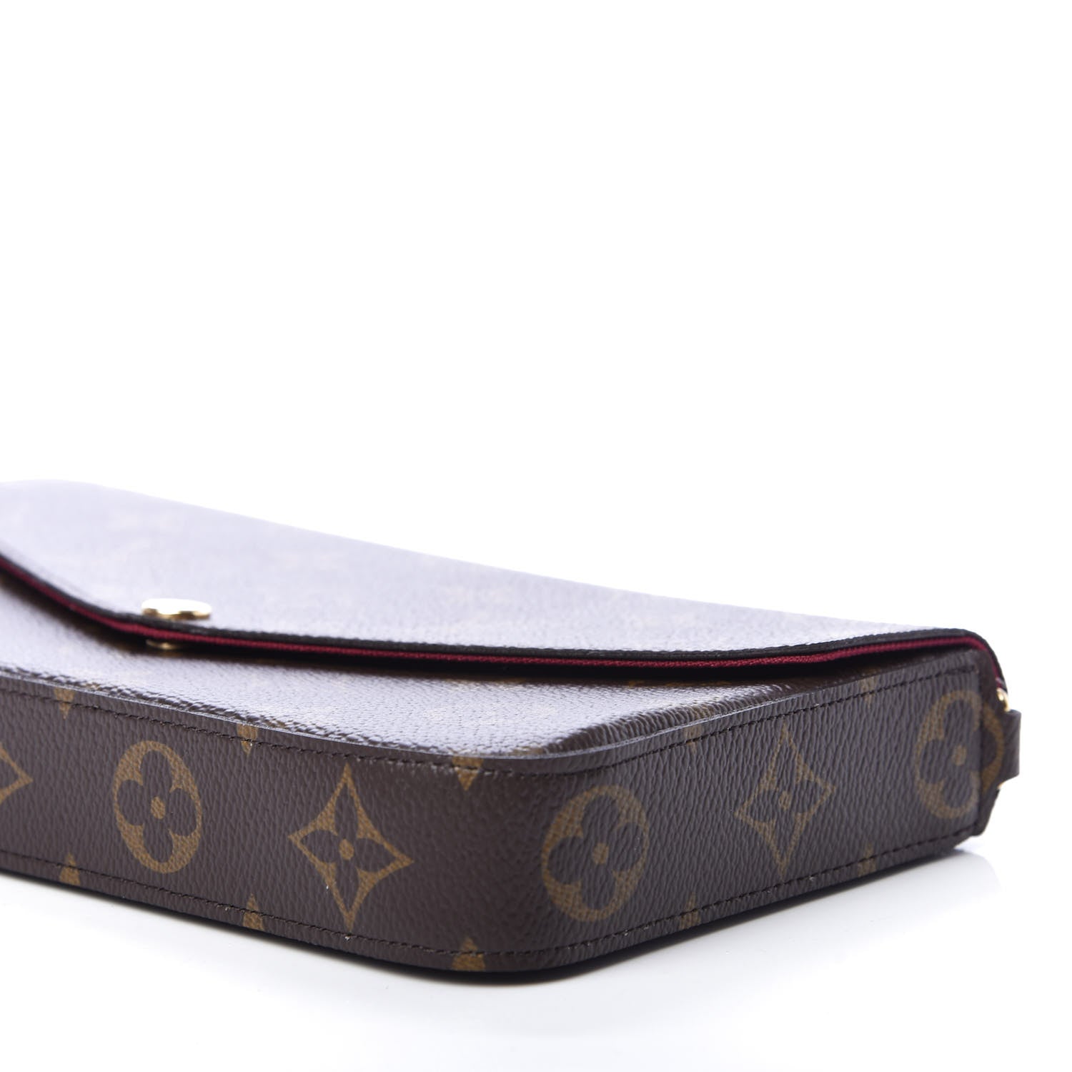 Louis Vuitton Monogram Pochette Felicie Chain Wallet Fuchsia 7 of 9