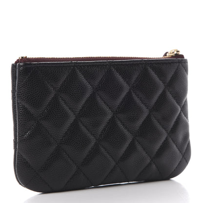Chanel Caviar Quilted Small Cosmetic Case Black 3 of 11