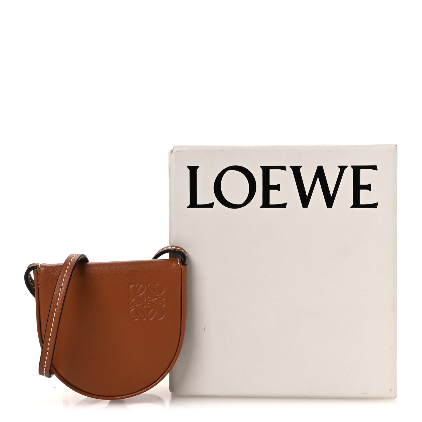Soft Calfskin Mini Heel Pouch Tan