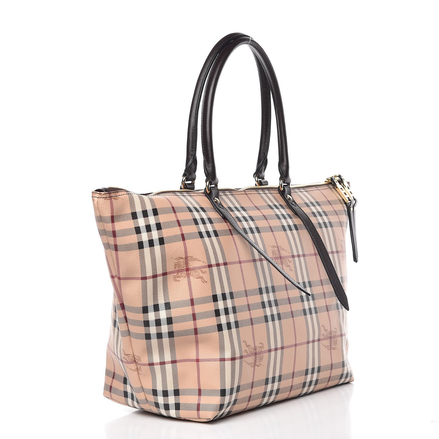 Burberry Haymarket Check Medium Salisbury Tote Chocolate 3 of 12