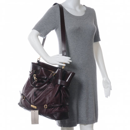 Burberry Soft Lambskin Bridle Calfskin Large Gosford Hobo Black 2 of 10