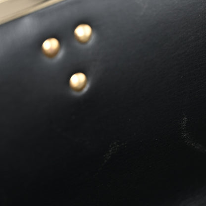 Christian Dior Calfskin Metal Frame Clutch Black 7 of 13