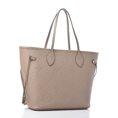 Louis Vuitton Empreinte Monogram Giant Neverfull MM Tourterelle 3 of 9