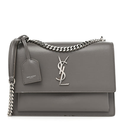 Saint Laurent Calfskin Medium Monogram Sunset Fog 1 of 23