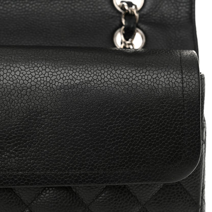 Chanel Caviar Quilted Medium Double Flap Black 12 of 15