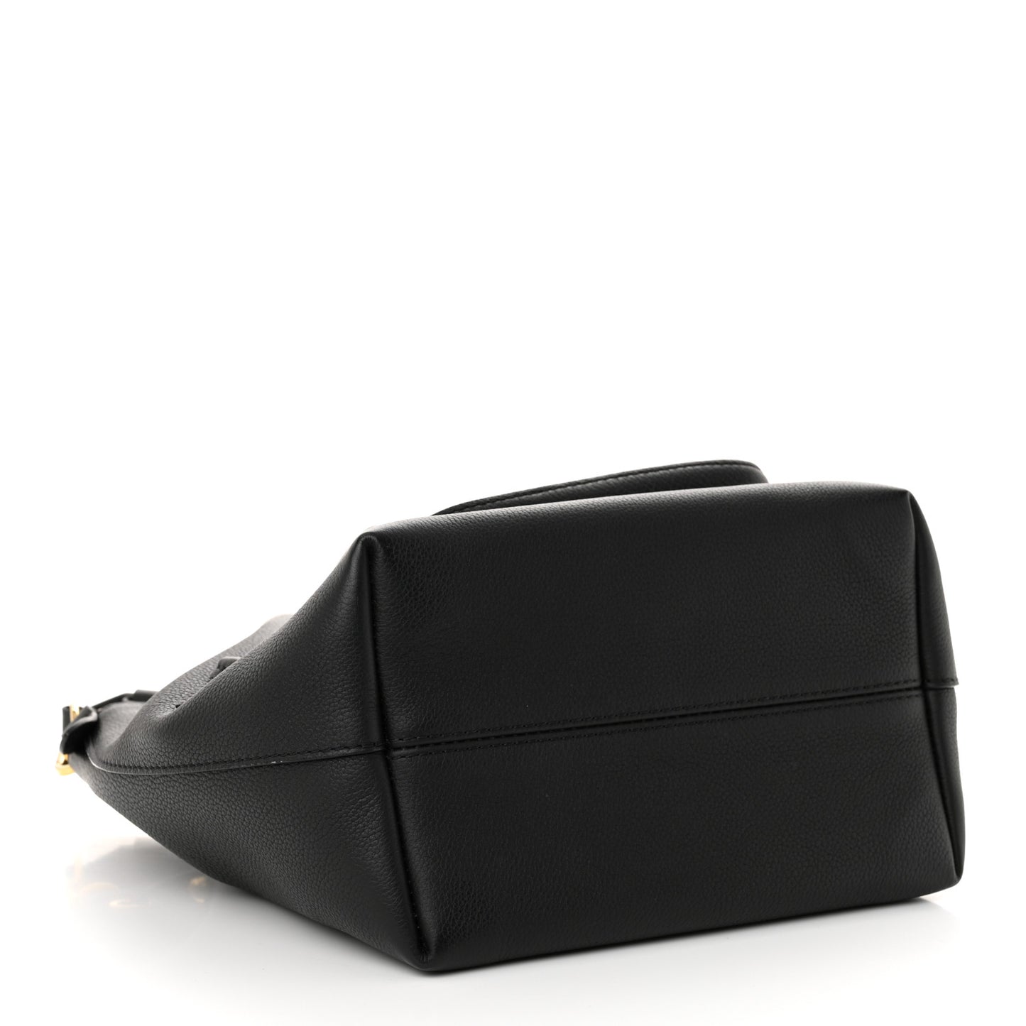 Calfskin Lockme Bucket MM Black