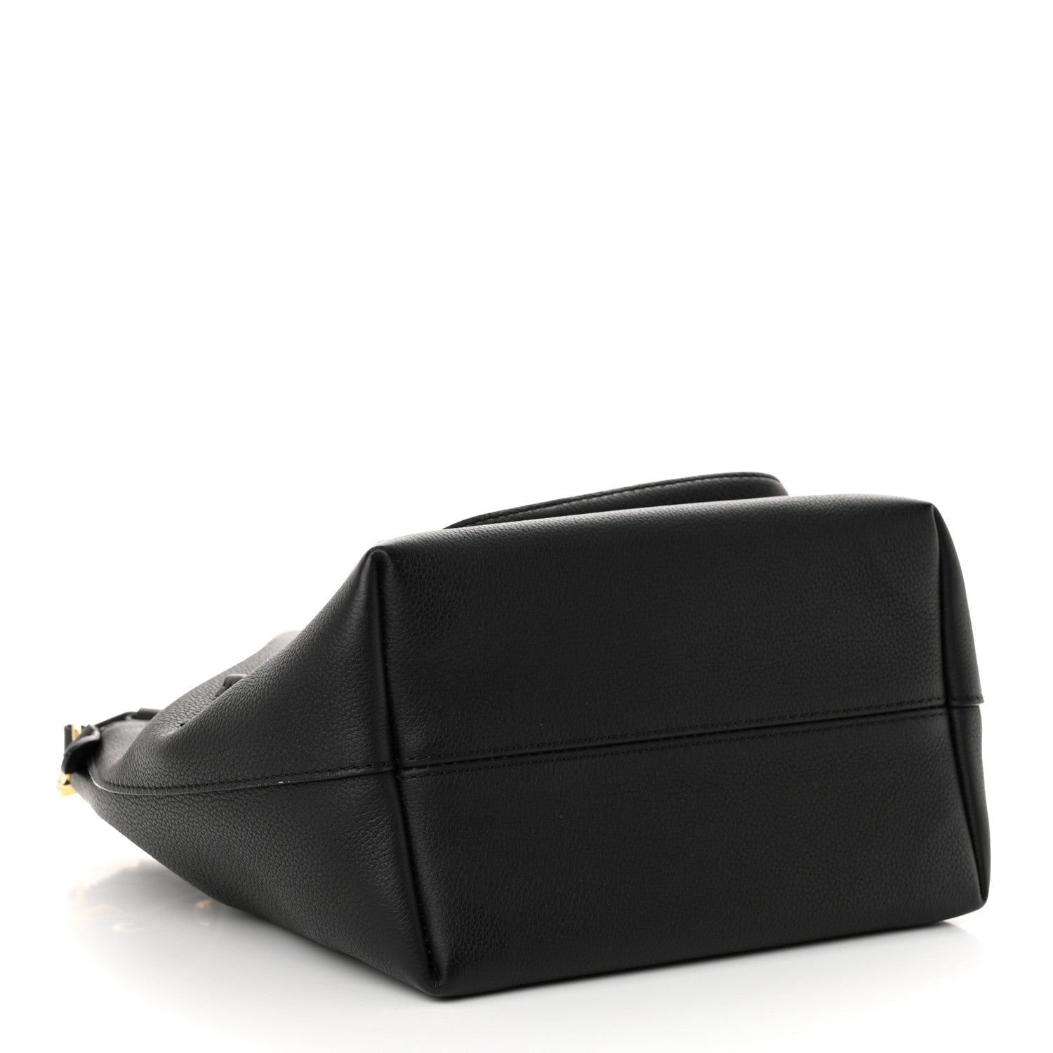 Louis Vuitton Calfskin Lockme Bucket MM Black 4 of 9