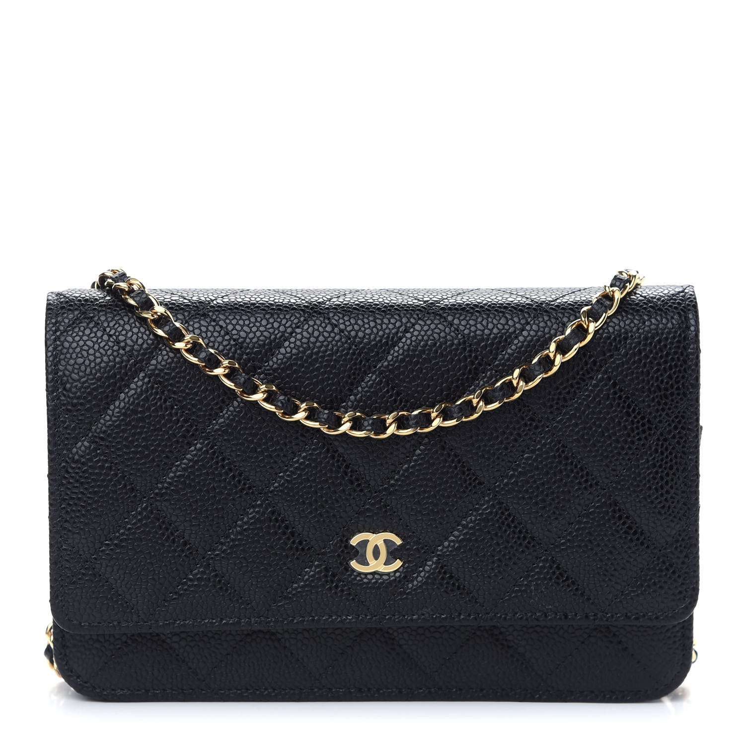 Chanel Caviar Quilted Wallet On Chain WOC Black 1 of 10