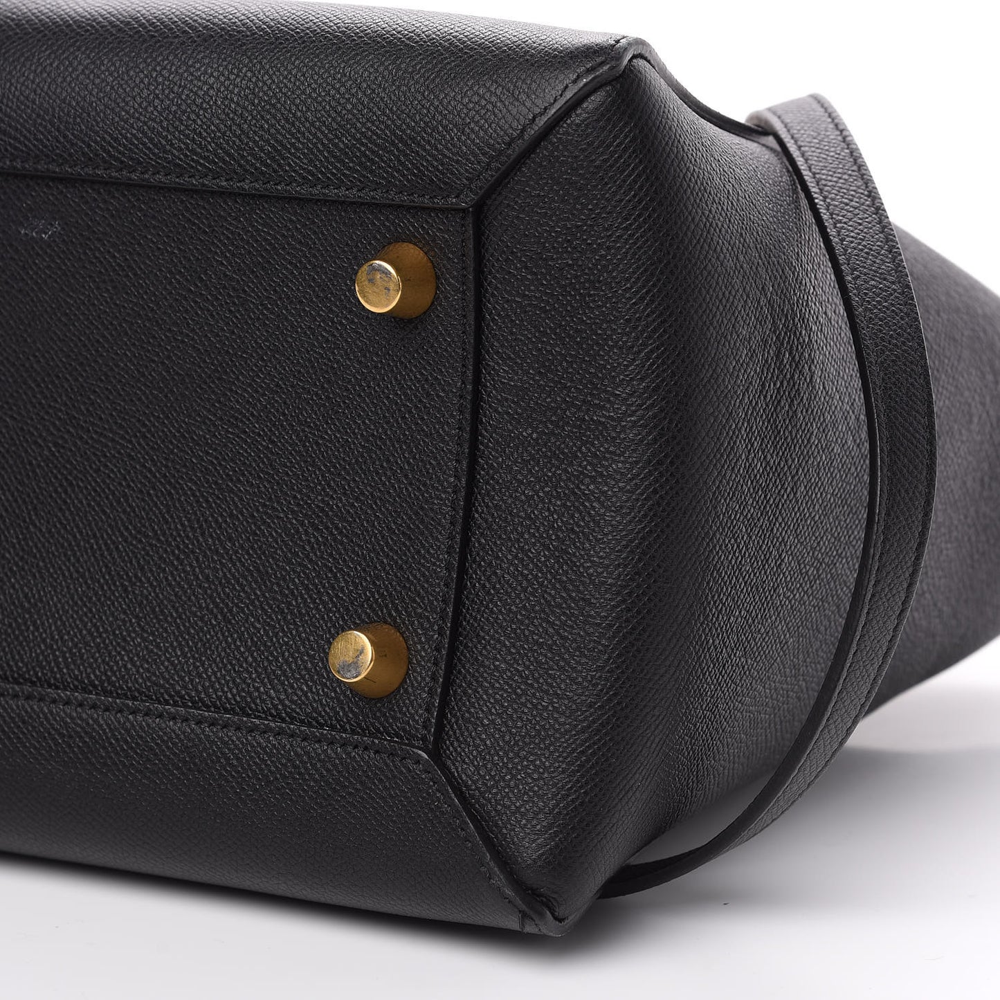 Grained Calfskin Mini Belt Bag Black