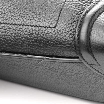 Celine Drummed Calfskin Nano Luggage Black 12 of 13