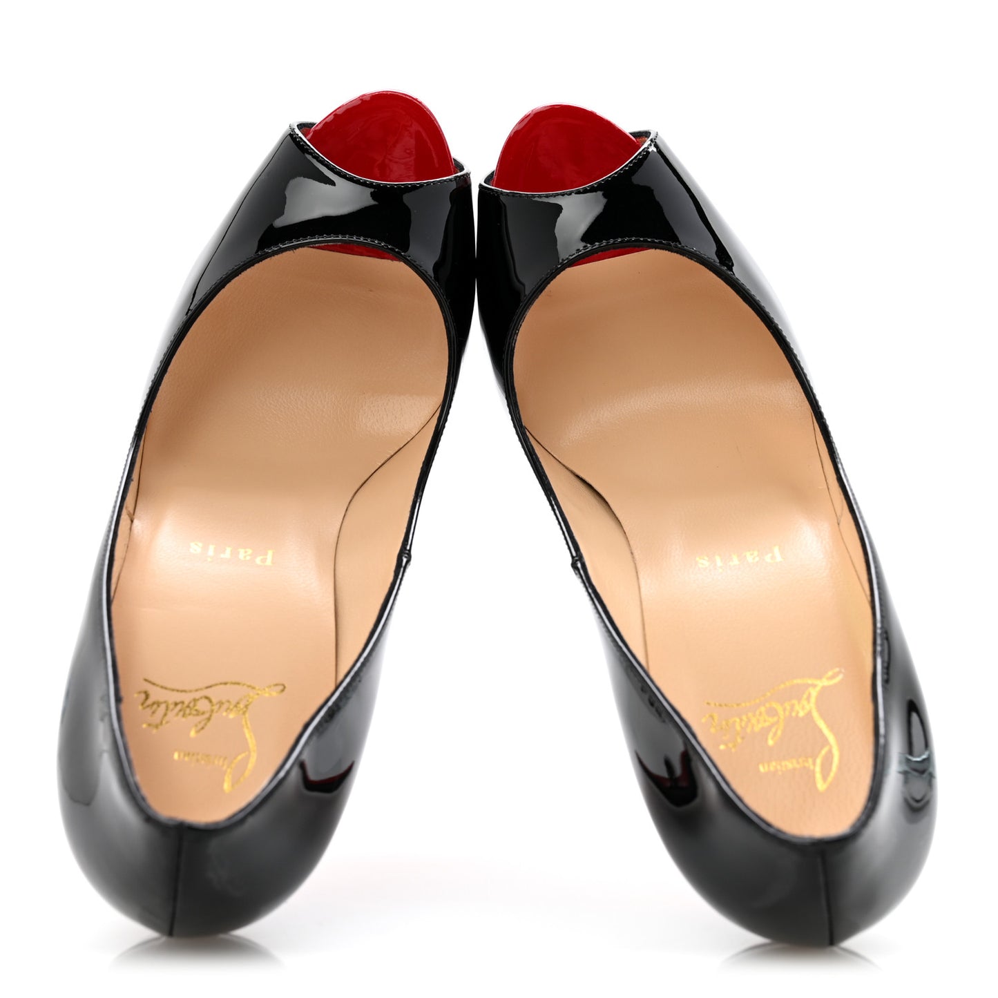 Patent New Very Prive 120 Pumps 37.5 Black Red