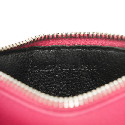 Saint Laurent Grained Calfskin 5 Fragments Zip Pouch Card Holder Lipstick Fuchsia 7 of 7