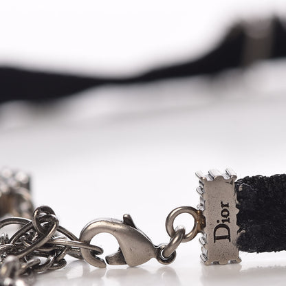Christian Dior Velvet Crystal J’Adior Choker Necklace Black 4 of 4