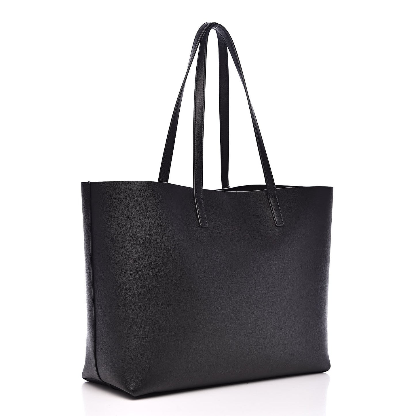 Calfskin Large Shopping Tote Black