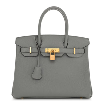 Hermes Togo Birkin 30 Gris Mouette 1 of 13
