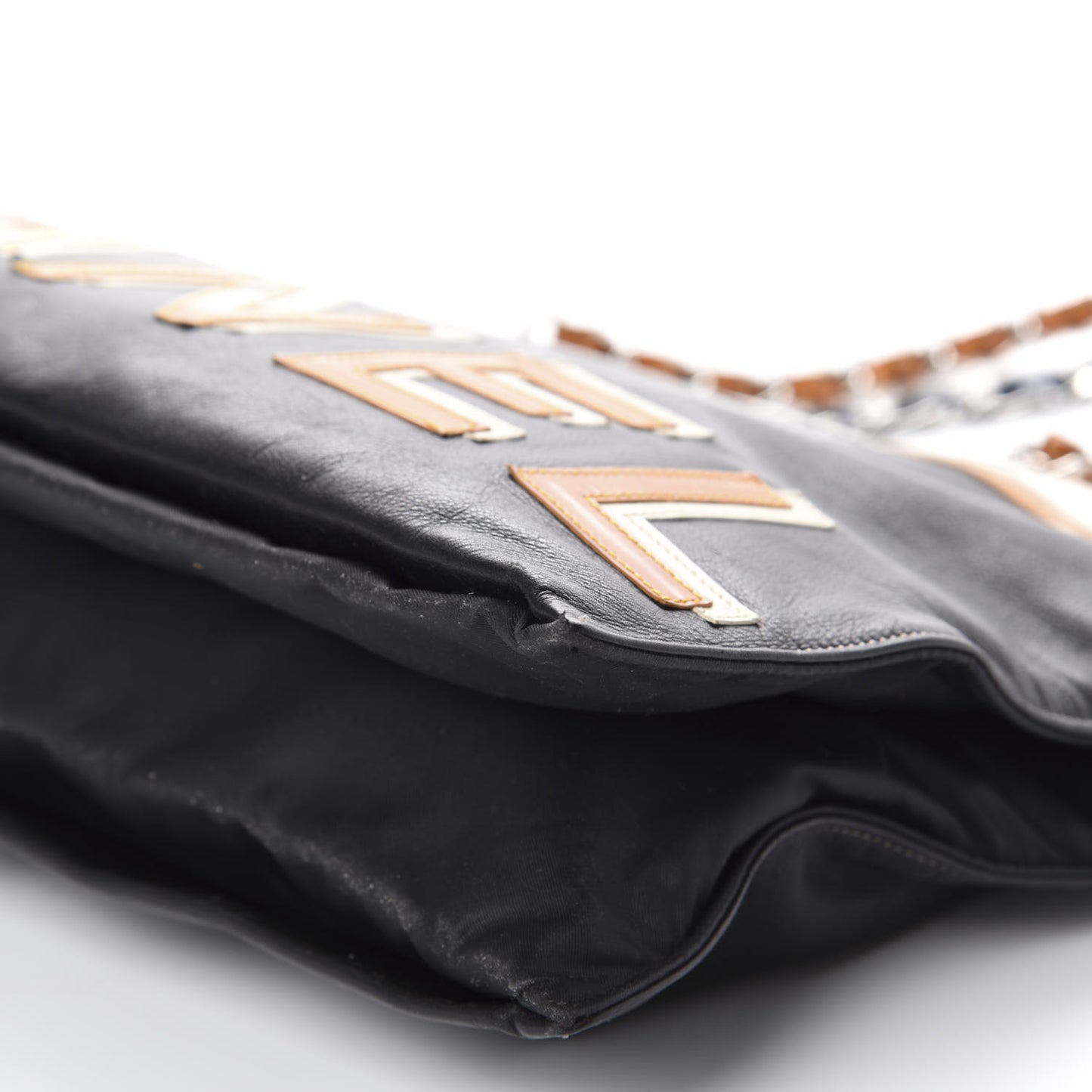 Calfskin N°5 Star Tote Black Orange