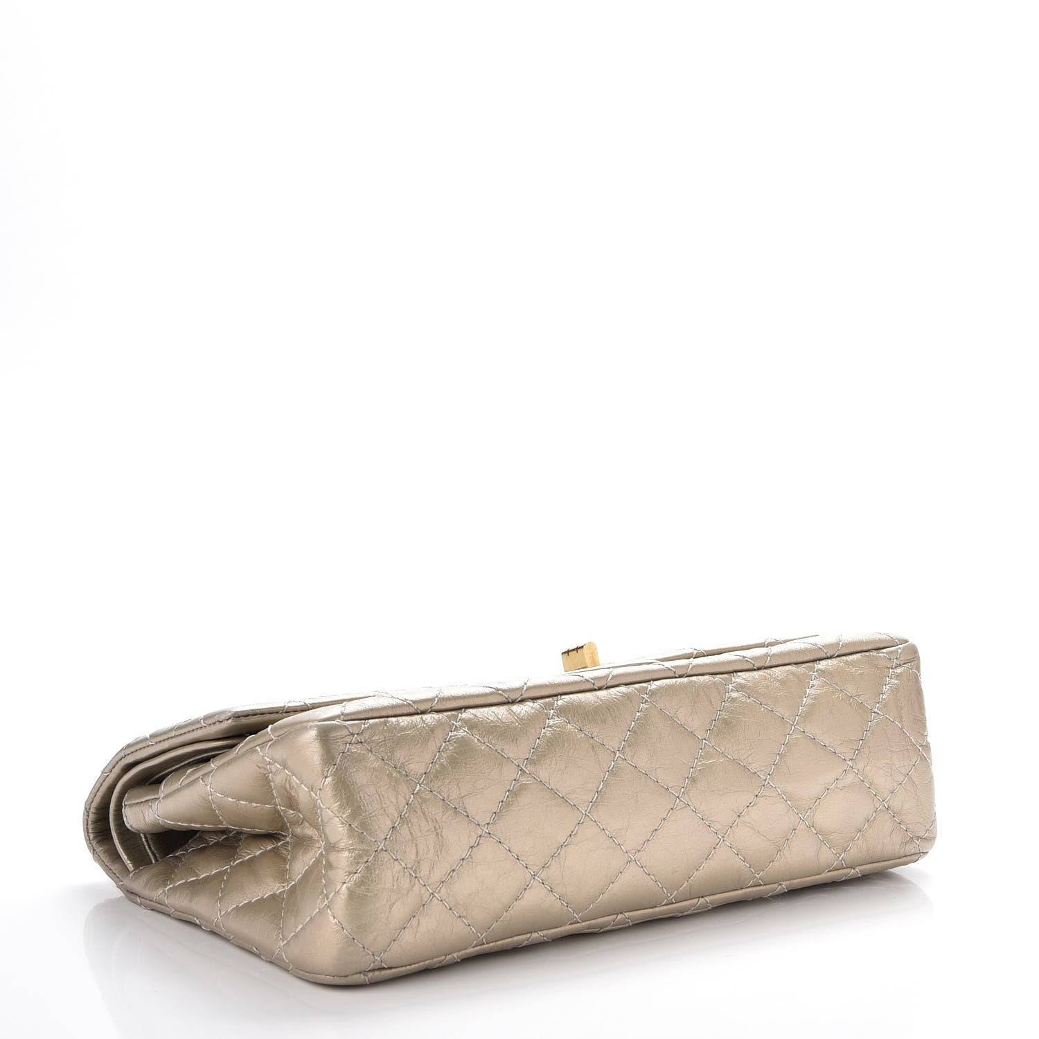 Chanel Metallic Aged Calfskin 2.55 Reissue 225 Flap Light Gold 5 of 8