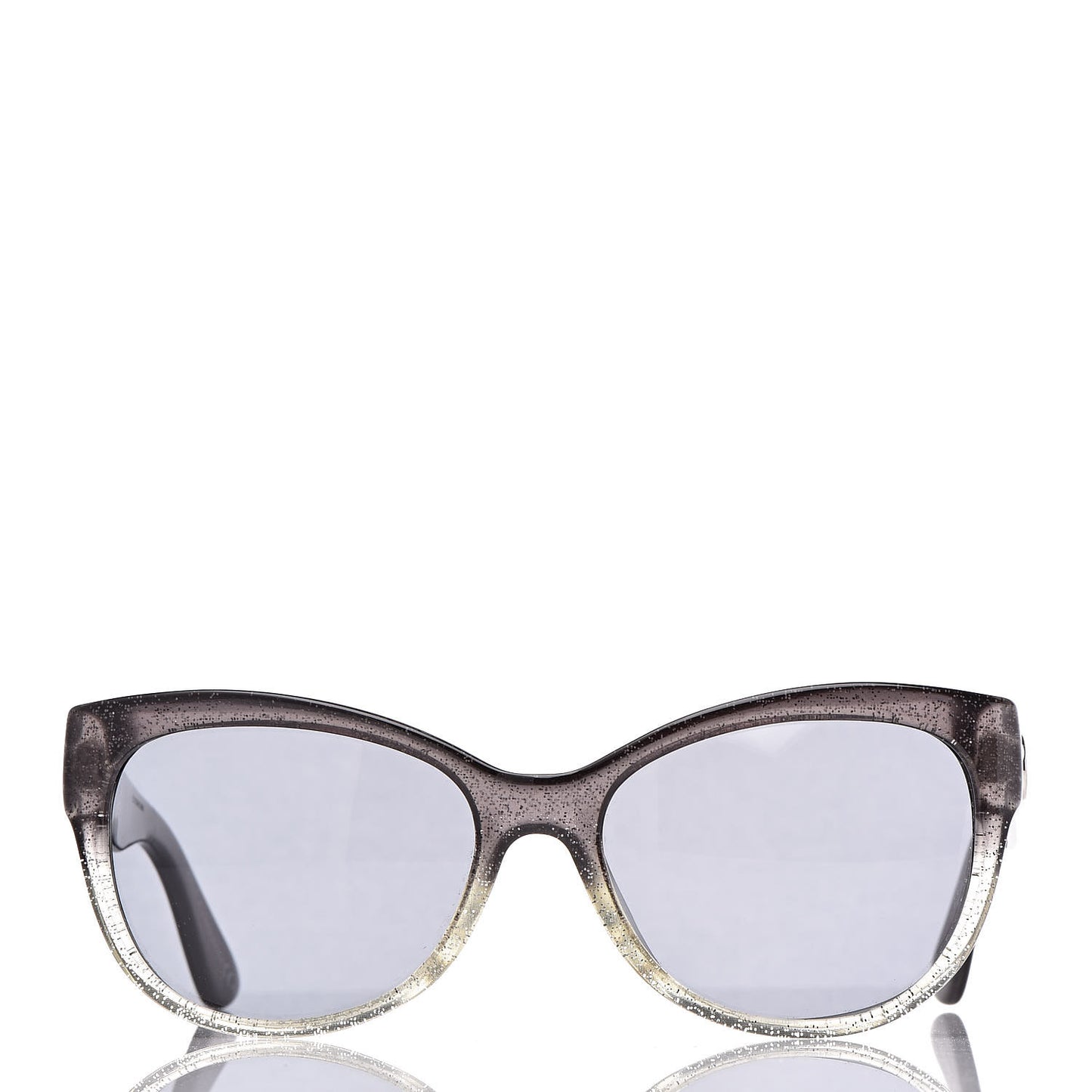 Glitter Cat Eye Optyl Sunglasses GG 3838F Grey Silver